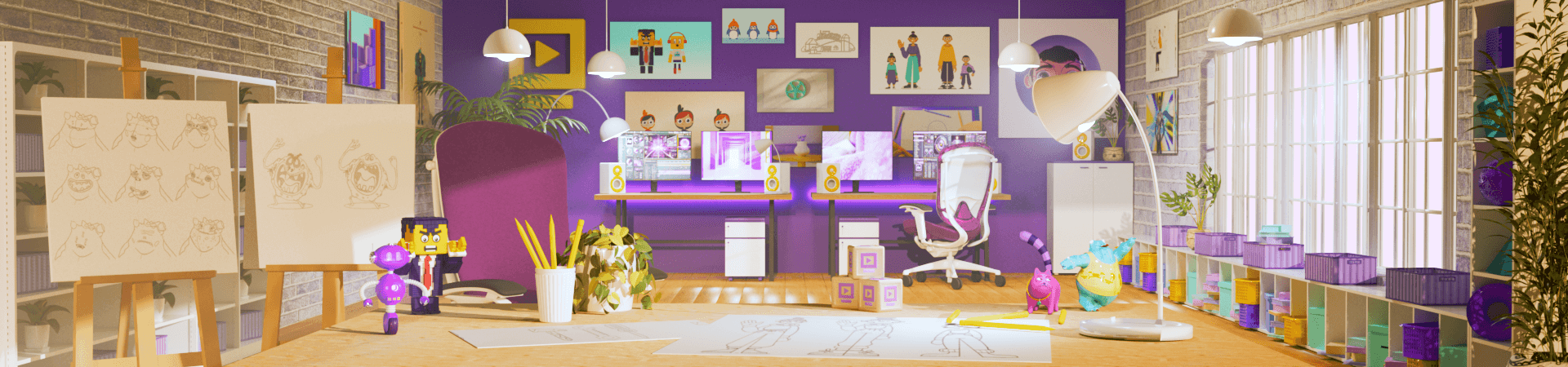 Studio office render